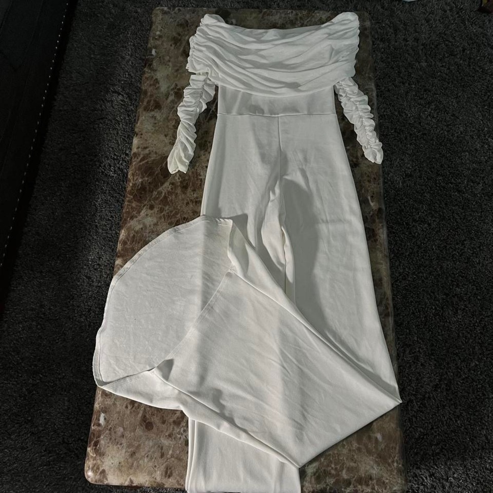 long white jumpsuit
